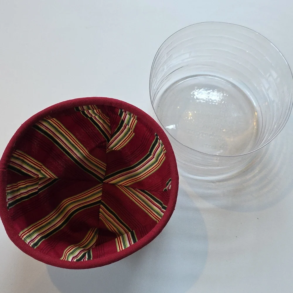 Longaberger Holiday Helper Material & Plastic Liner